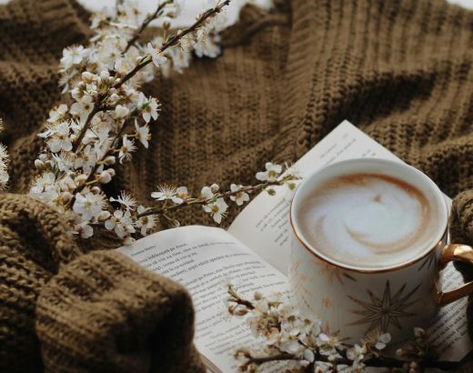 coffee and flowers cozy